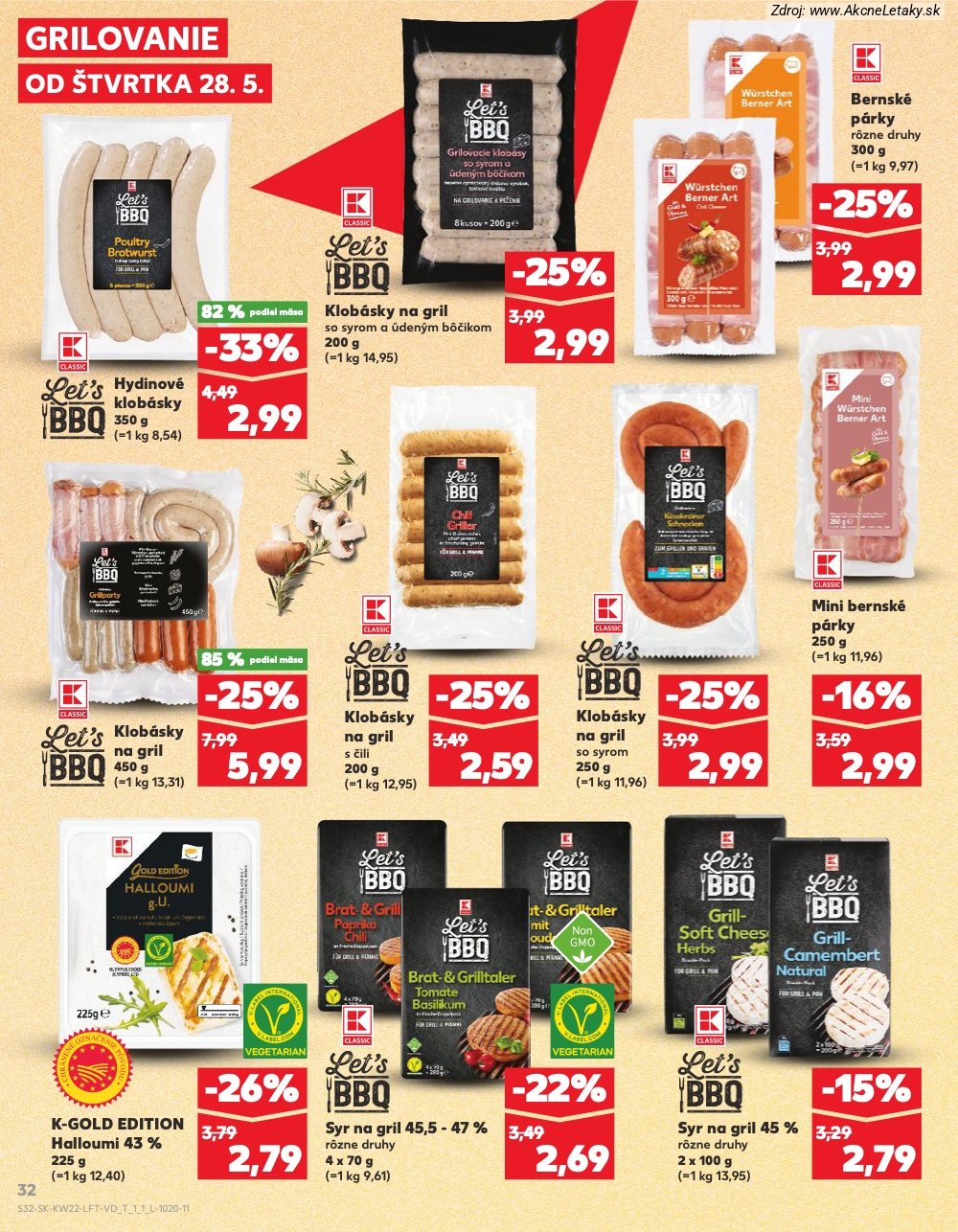 Leták Kaufland (28. 5. - 3. 6. 2026) - strana 32 z 72