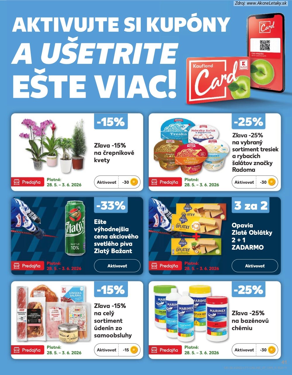 Leták Kaufland (28. 5. - 3. 6. 2026) - strana 41 z 72