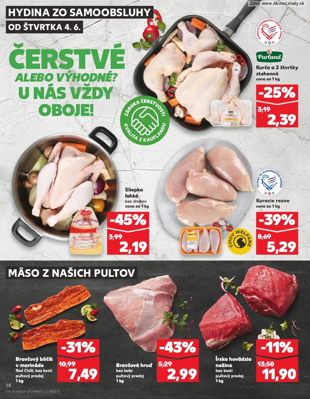 Leták Kaufland (4. 6. - 10. 6. 2026) - strana 14 z 76