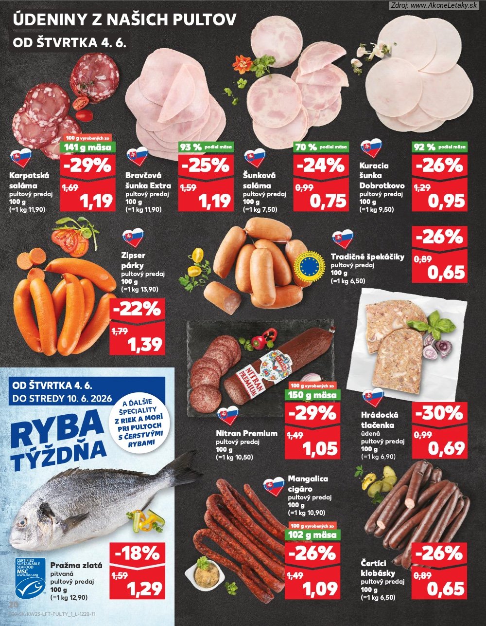Leták Kaufland (4. 6. - 10. 6. 2026) - strana 20 z 76
