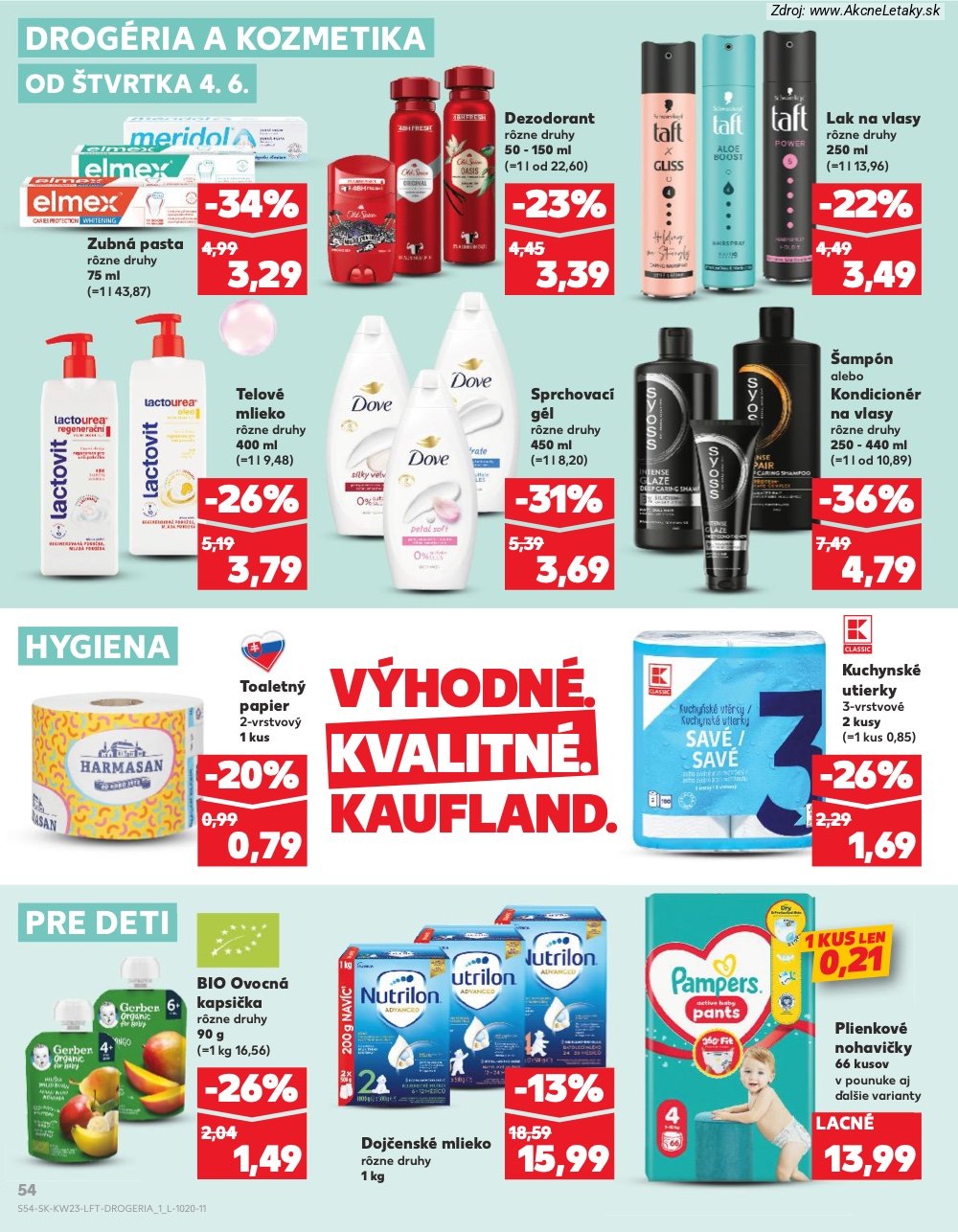 Leták Kaufland (4. 6. - 10. 6. 2026) - strana 54 z 76