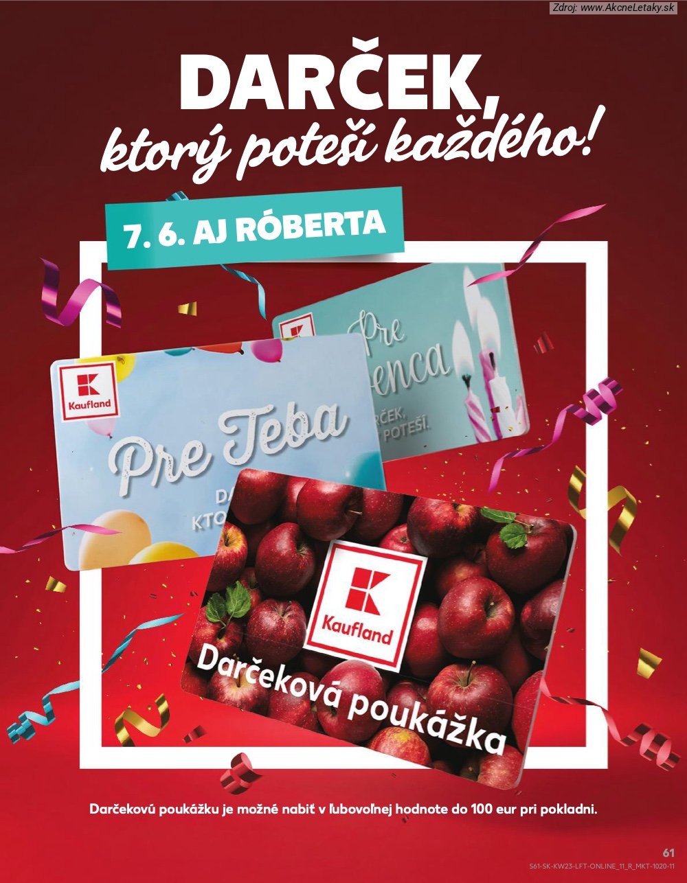 Leták Kaufland (4. 6. - 10. 6. 2026) - strana 61 z 76
