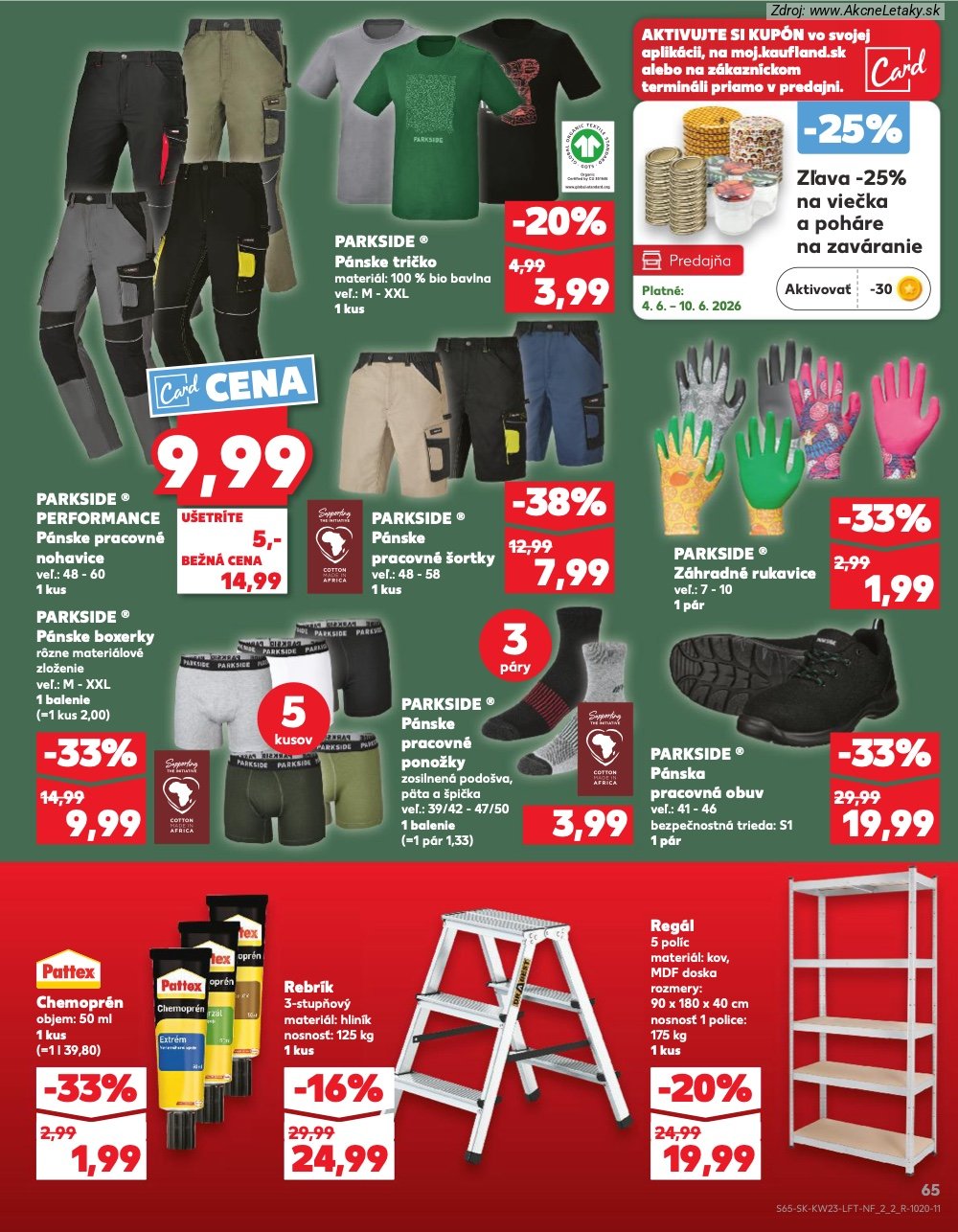 Leták Kaufland (4. 6. - 10. 6. 2026) - strana 65 z 76