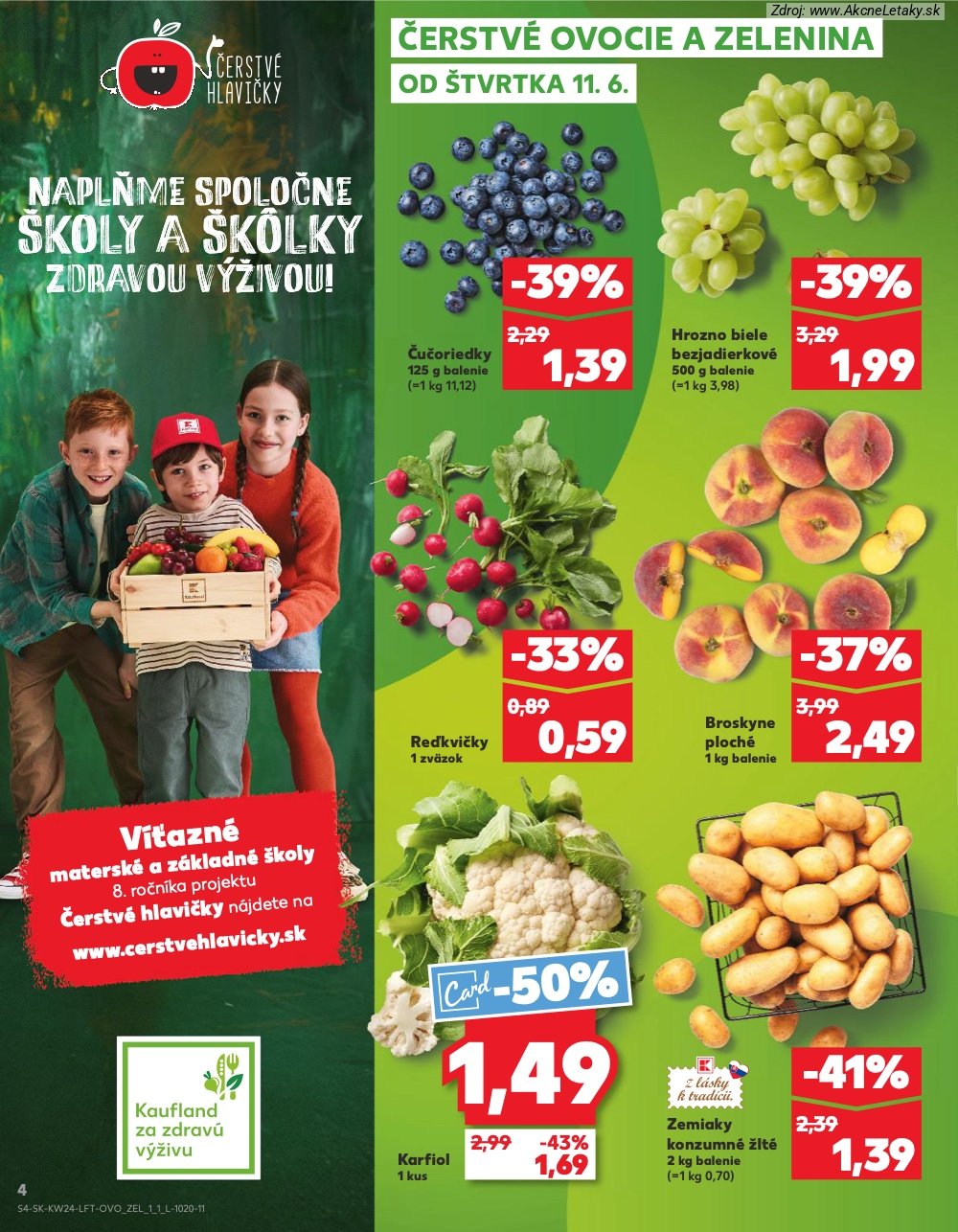 Leták Kaufland (11. 6. - 17. 6. 2026) - strana 4 z 78