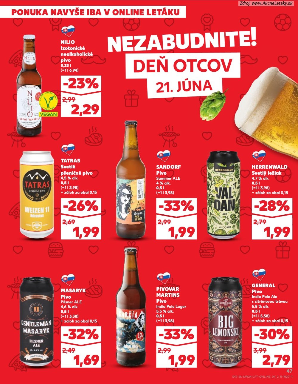 Leták Kaufland (11. 6. - 17. 6. 2026) - strana 47 z 78