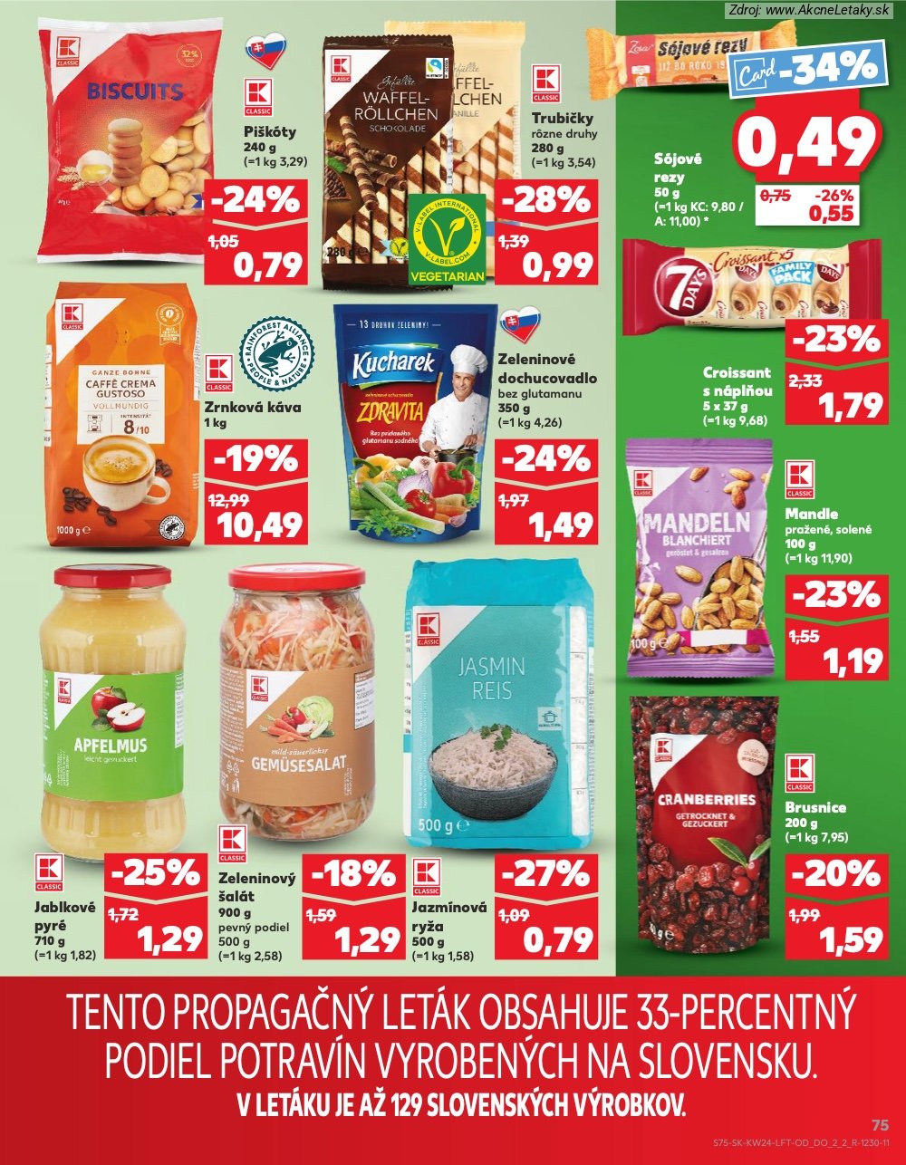 Leták Kaufland (11. 6. - 17. 6. 2026) - strana 75 z 78