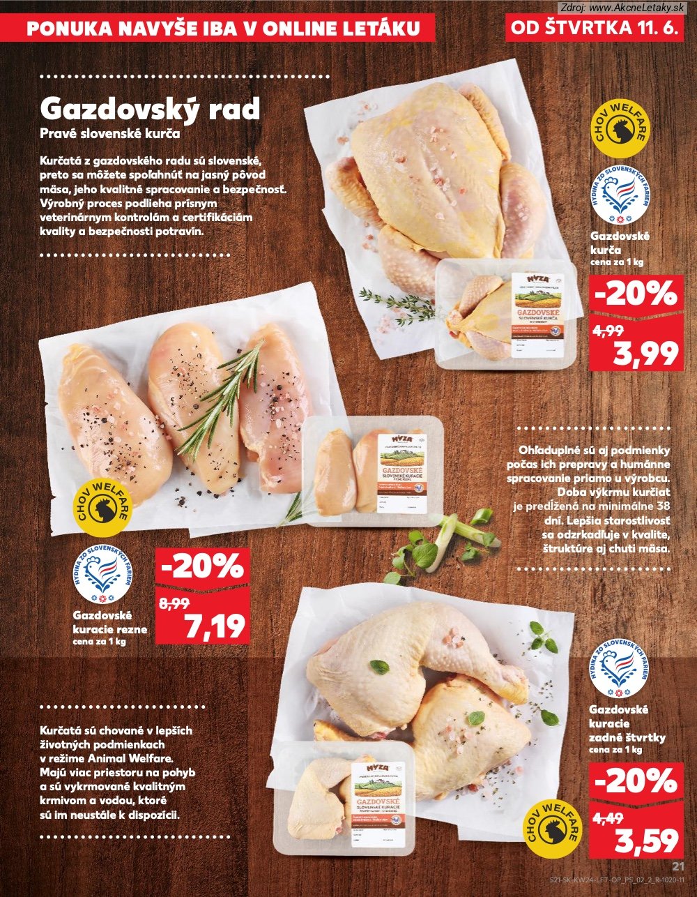 Leták Kaufland (11. 6. - 17. 6. 2026) - strana 21 z 78