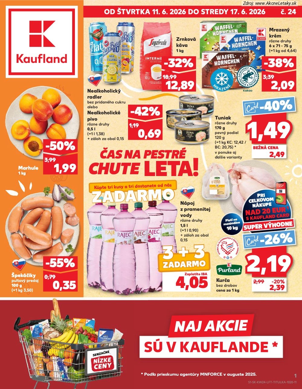 Leták Kaufland (11. 6. - 17. 6. 2026) - strana 1 z 78