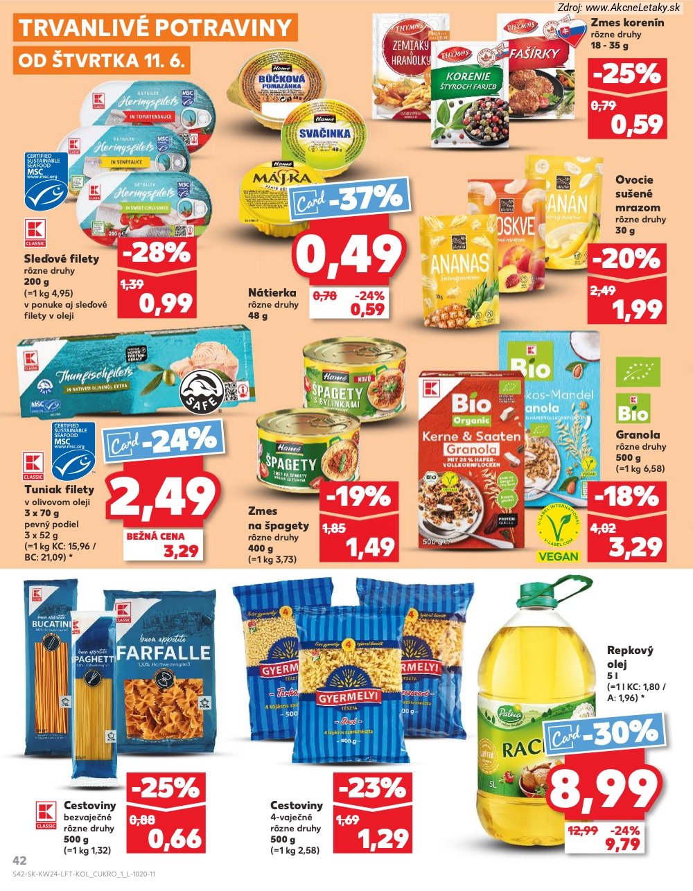 Leták Kaufland (11. 6. - 17. 6. 2026) - strana 42 z 78