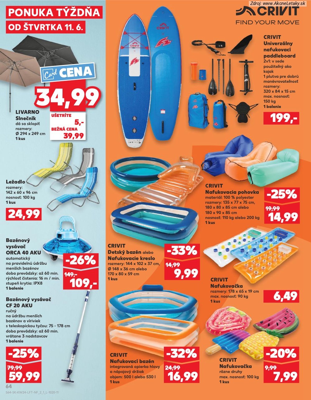 Leták Kaufland (11. 6. - 17. 6. 2026) - strana 64 z 78