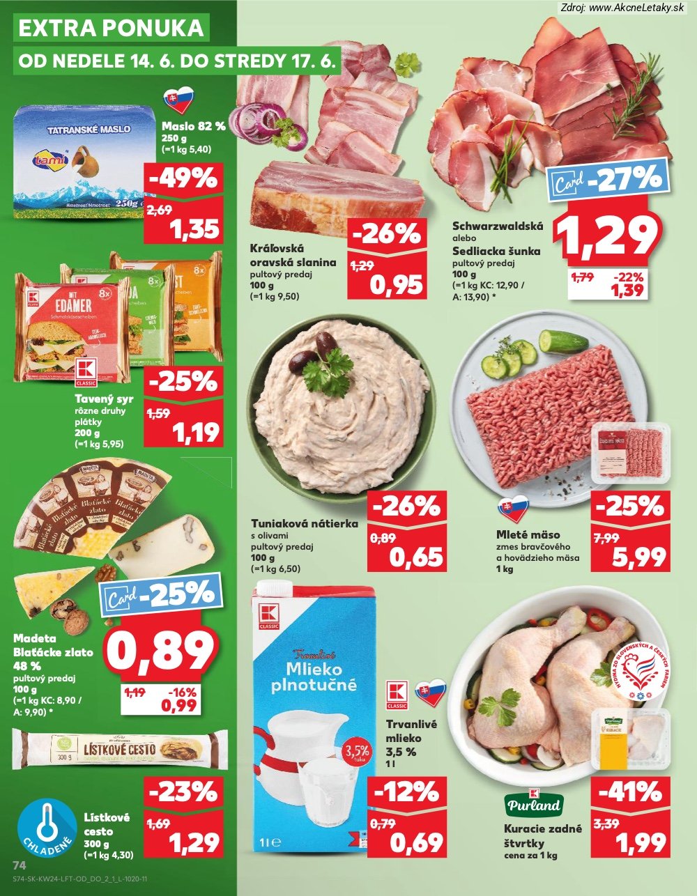 Leták Kaufland (11. 6. - 17. 6. 2026) - strana 74 z 78