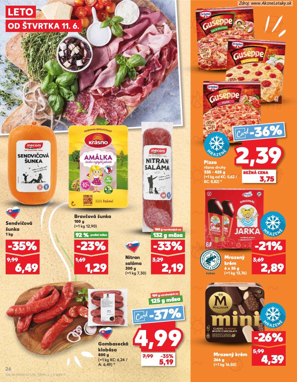 Leták Kaufland (11. 6. - 17. 6. 2026) - strana 26 z 78