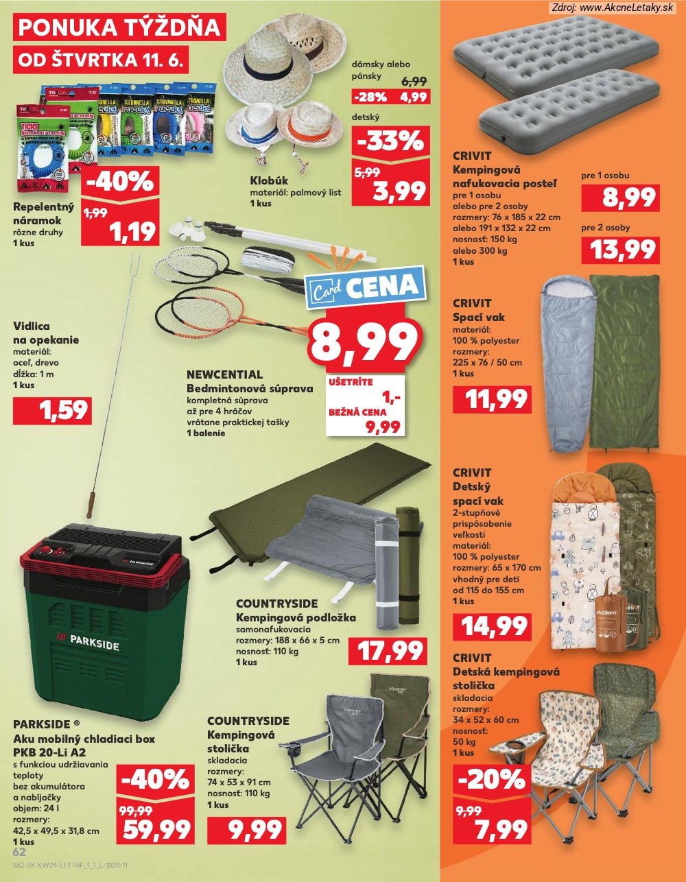 Leták Kaufland (11. 6. - 17. 6. 2026) - strana 62 z 78