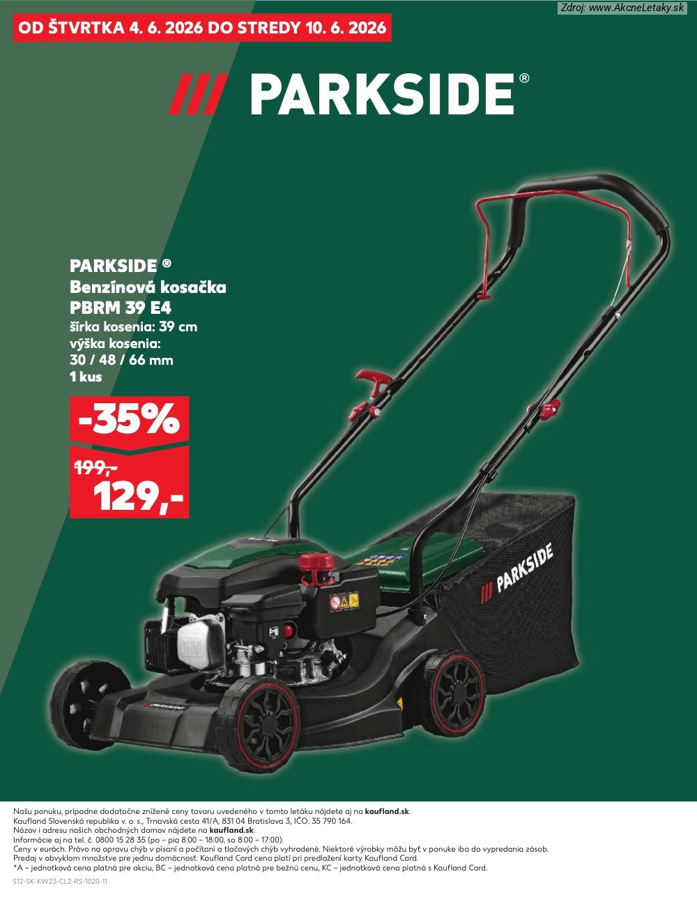 Leták Kaufland (11. 6. - 17. 6. 2026) - strana 12 z 12
