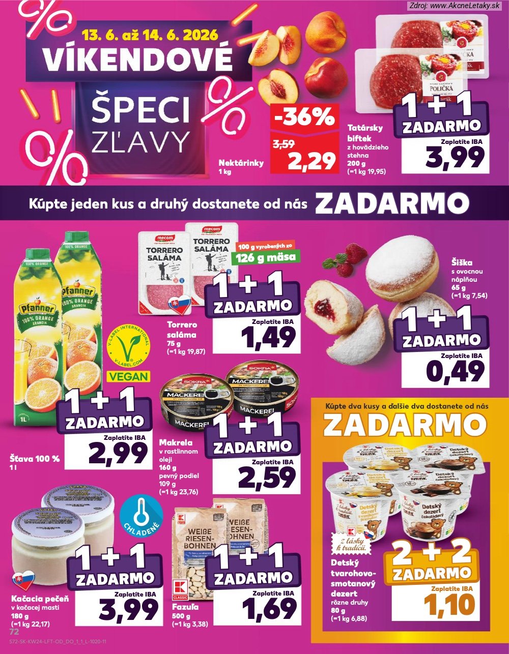 Leták Kaufland (11. 6. - 17. 6. 2026) - strana 72 z 78