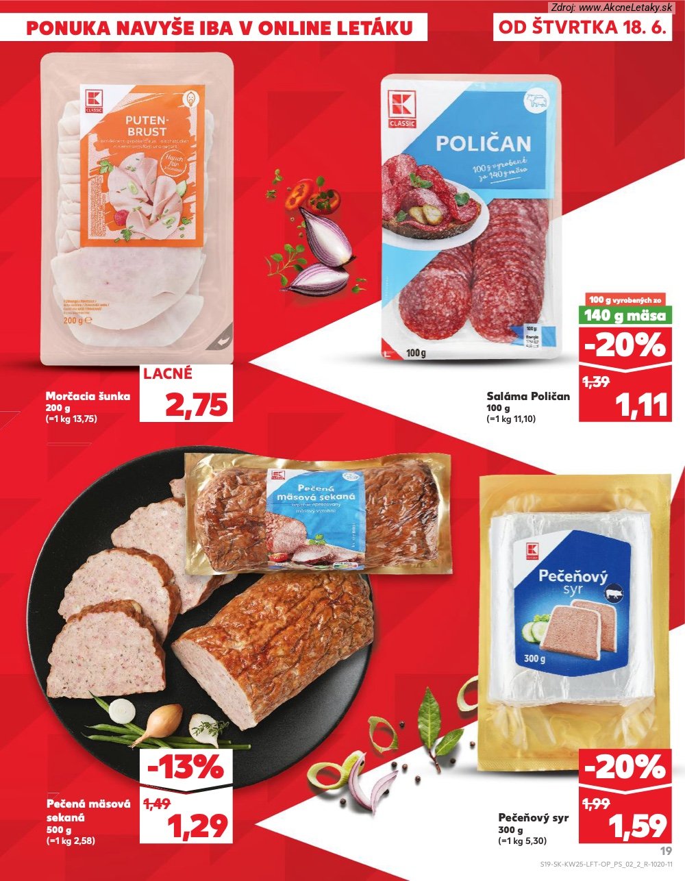 Leták Kaufland (18. 6. - 24. 6. 2026) - strana 19 z 84