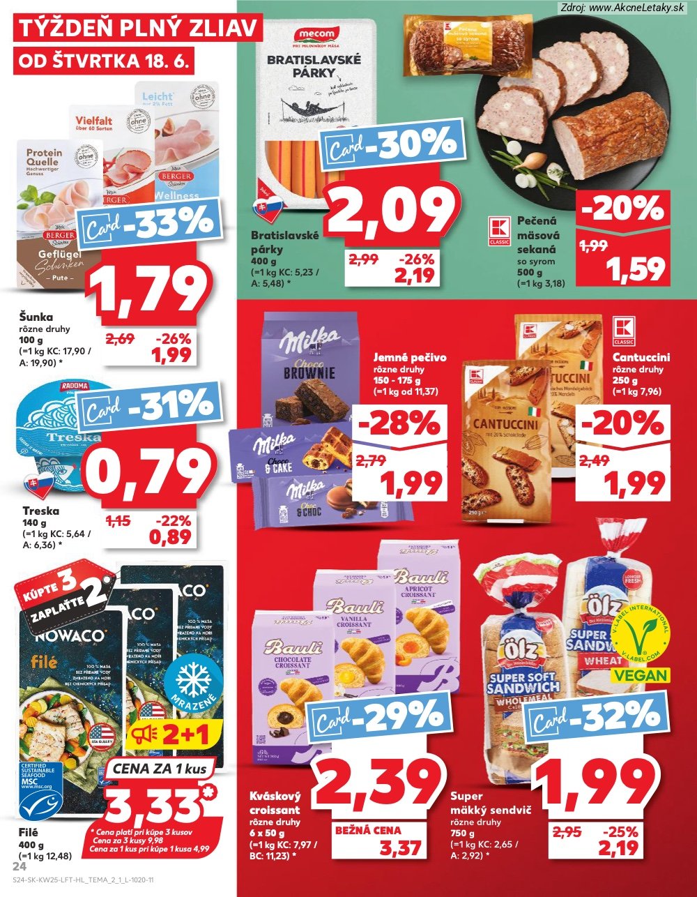 Leták Kaufland (18. 6. - 24. 6. 2026) - strana 24 z 84