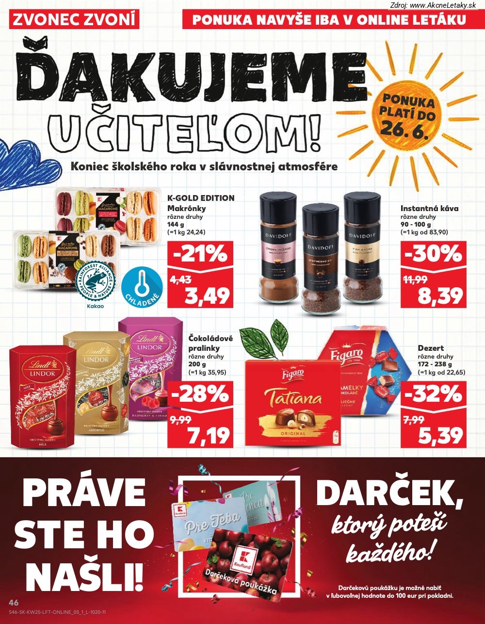 Leták Kaufland (18. 6. - 24. 6. 2026) - strana 46 z 84
