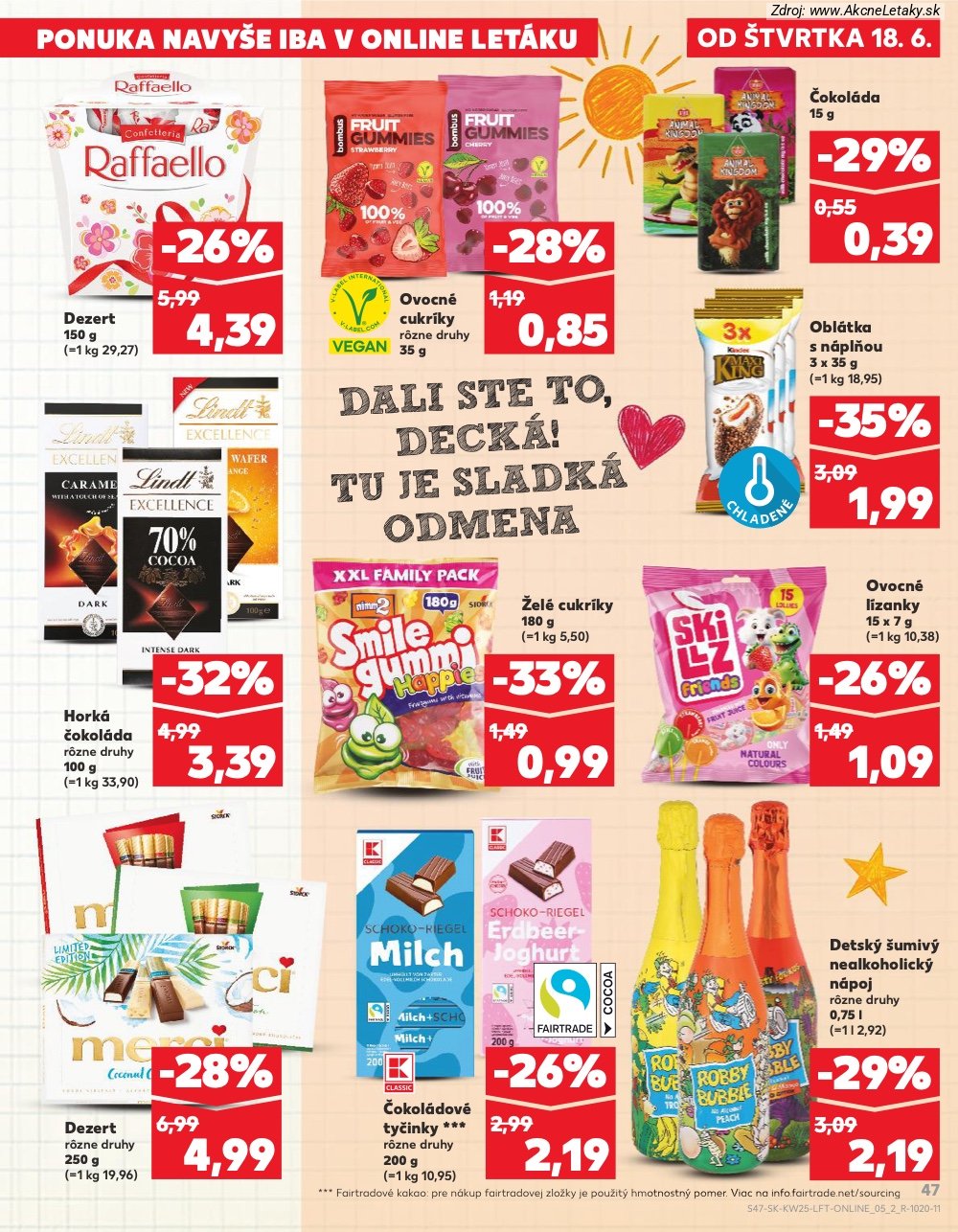Leták Kaufland (18. 6. - 24. 6. 2026) - strana 47 z 84