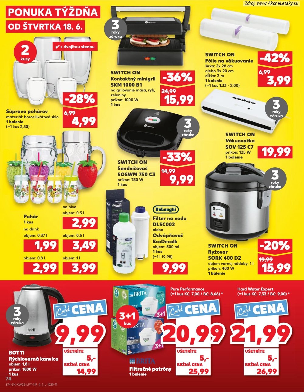 Leták Kaufland (18. 6. - 24. 6. 2026) - strana 74 z 84