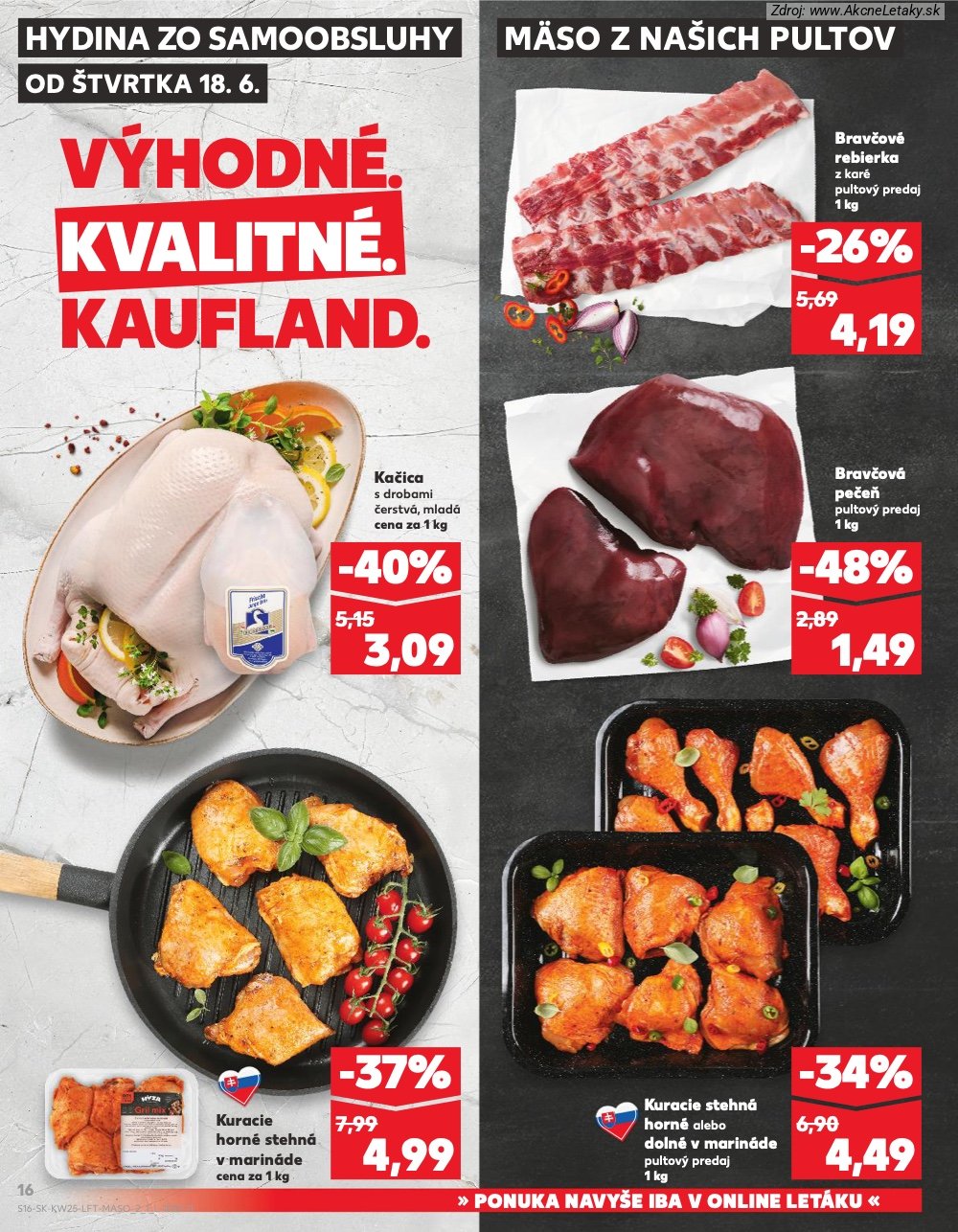 Leták Kaufland (18. 6. - 24. 6. 2026) - strana 16 z 84