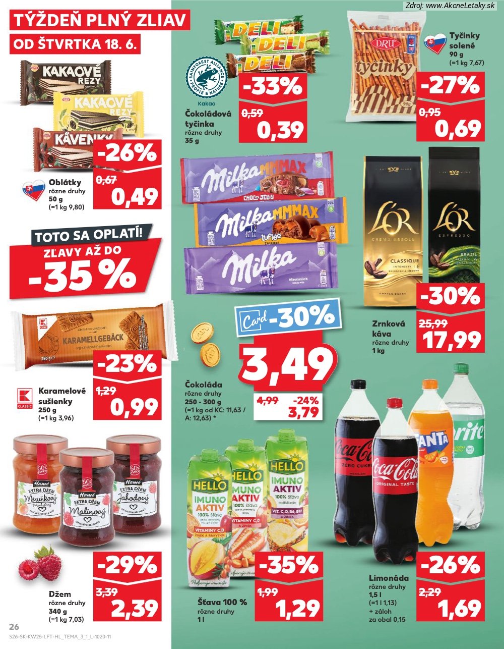 Leták Kaufland (18. 6. - 24. 6. 2026) - strana 26 z 84