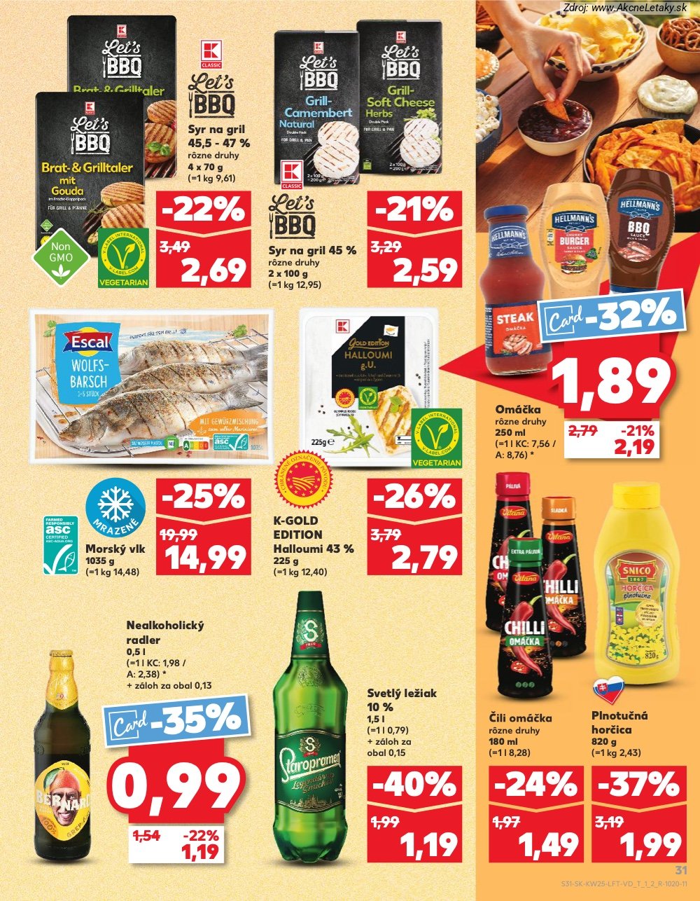 Leták Kaufland (18. 6. - 24. 6. 2026) - strana 31 z 84