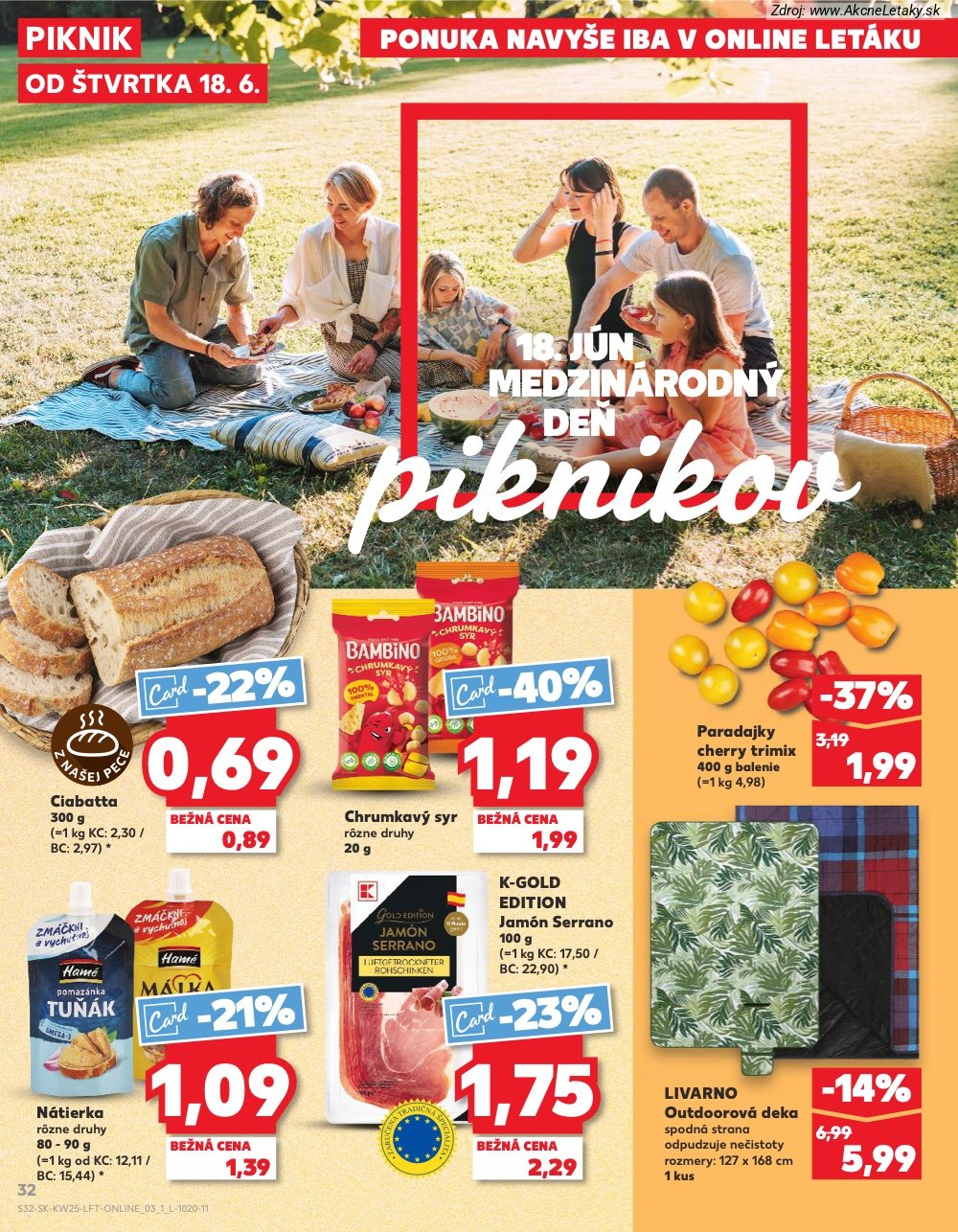 Leták Kaufland (18. 6. - 24. 6. 2026) - strana 32 z 84