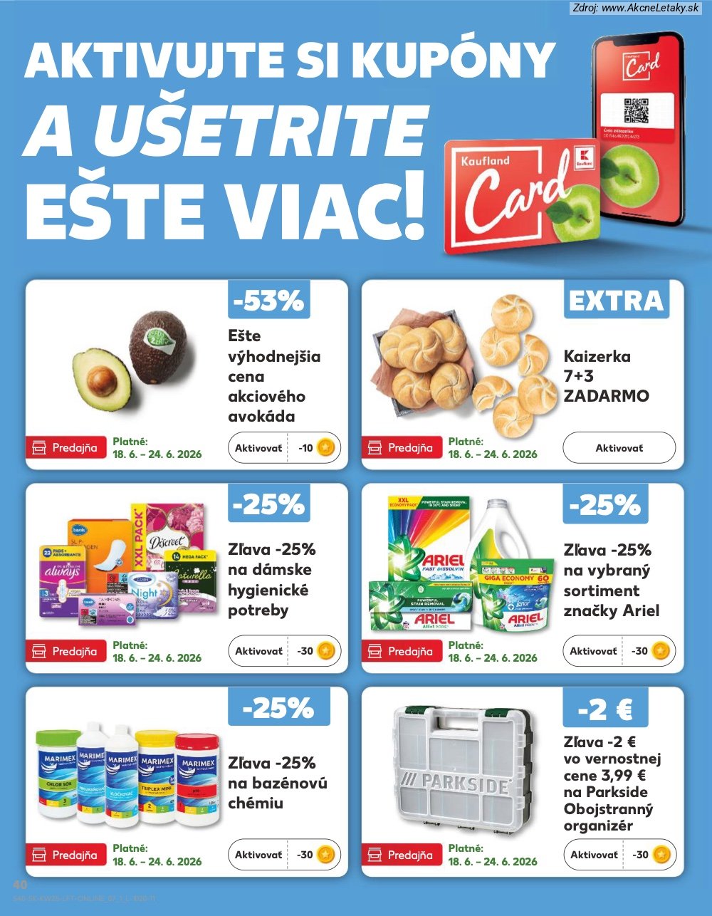 Leták Kaufland (18. 6. - 24. 6. 2026) - strana 40 z 84