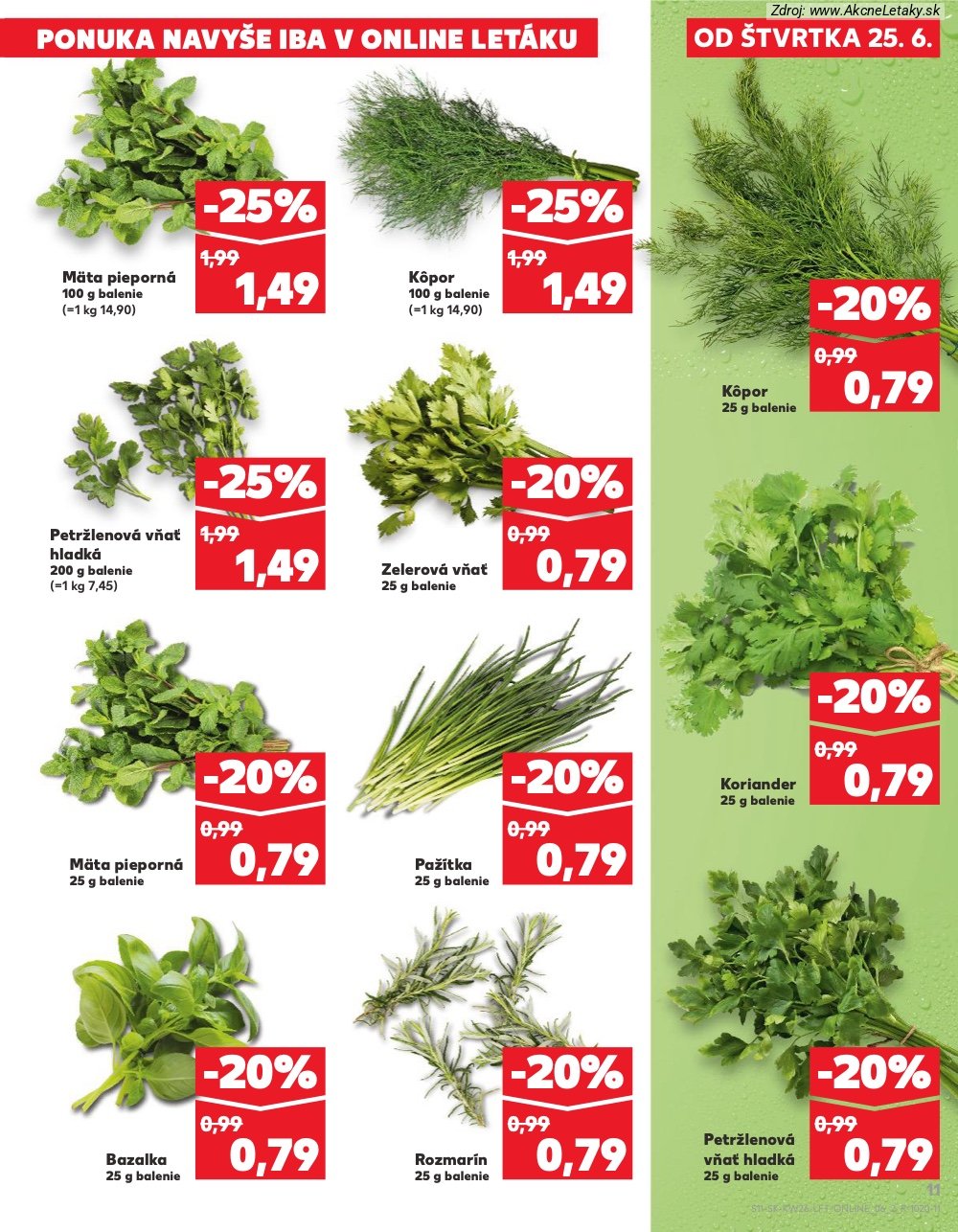 Leták Kaufland (25. 6. - 1. 7. 2026) - strana 11 z 84