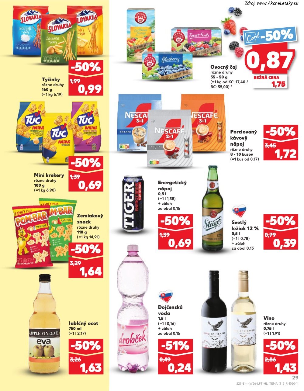 Leták Kaufland (25. 6. - 1. 7. 2026) - strana 29 z 84