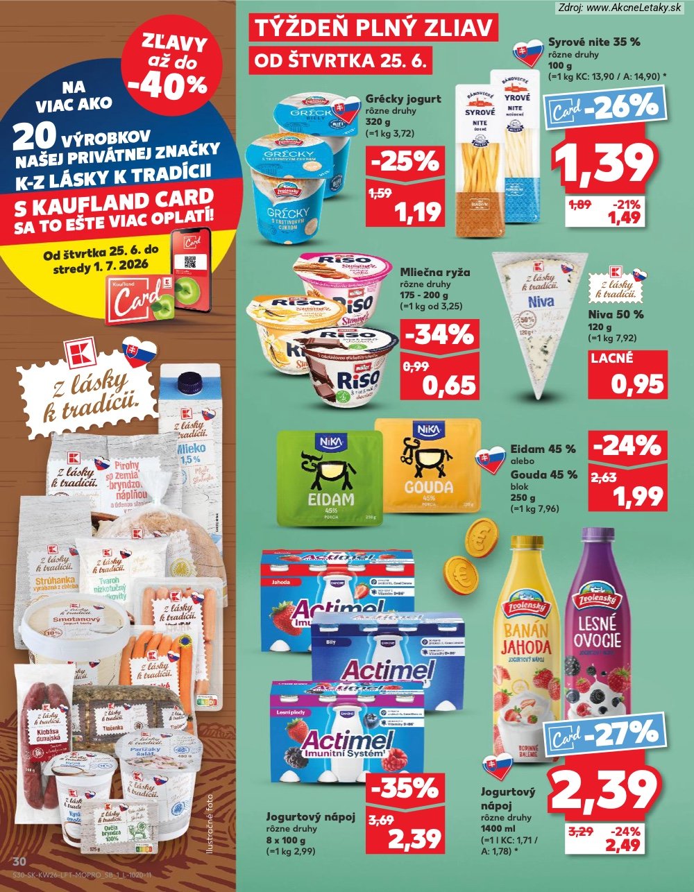 Leták Kaufland (25. 6. - 1. 7. 2026) - strana 30 z 84
