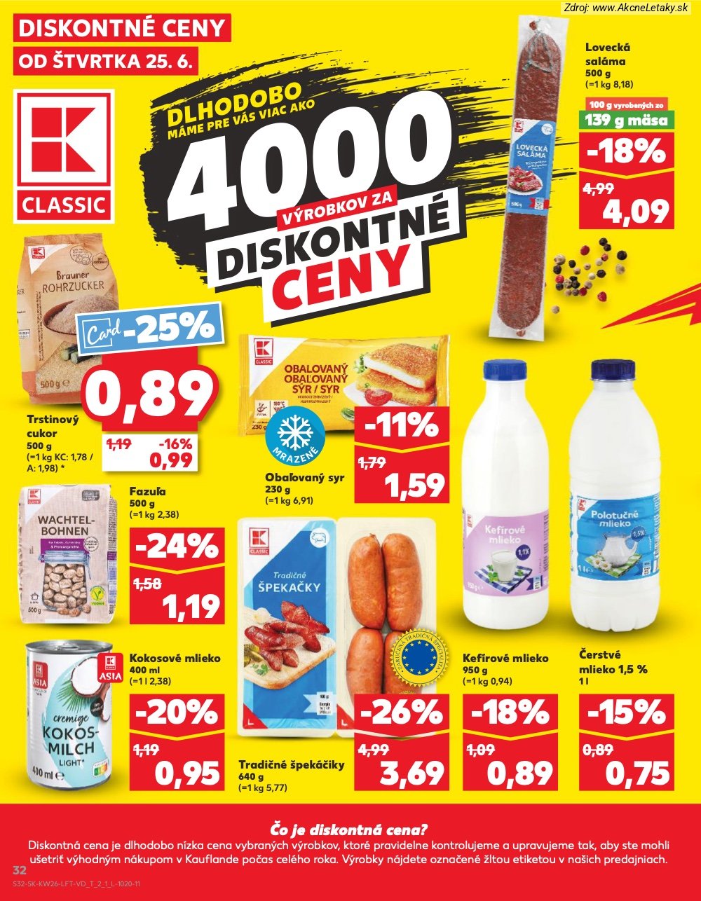 Leták Kaufland (25. 6. - 1. 7. 2026) - strana 32 z 84