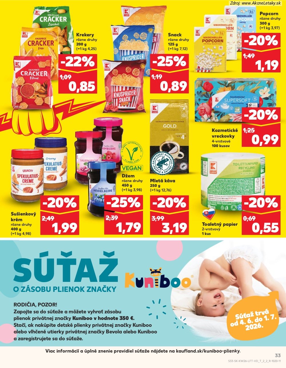 Leták Kaufland (25. 6. - 1. 7. 2026) - strana 33 z 84