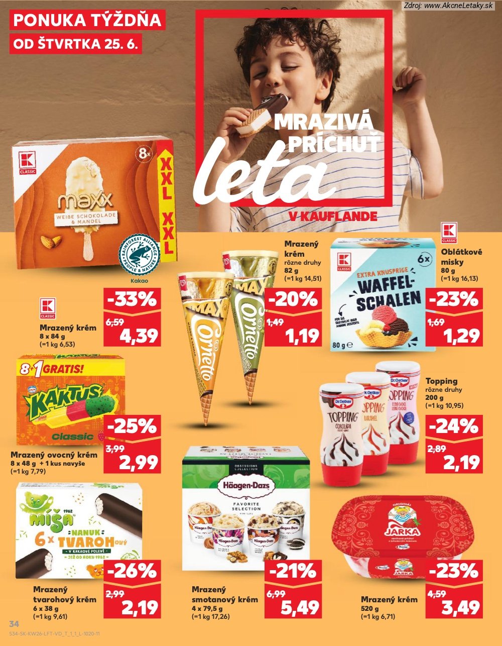 Leták Kaufland (25. 6. - 1. 7. 2026) - strana 34 z 84