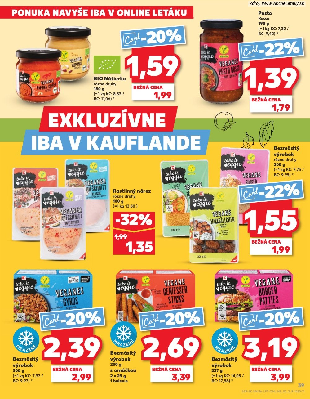 Leták Kaufland (25. 6. - 1. 7. 2026) - strana 39 z 84