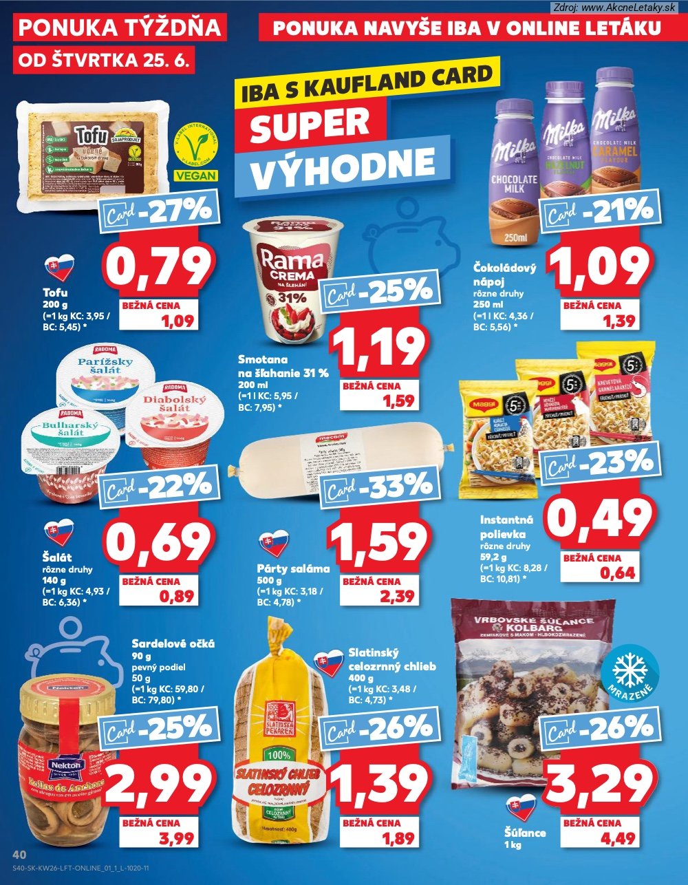 Leták Kaufland (25. 6. - 1. 7. 2026) - strana 40 z 84