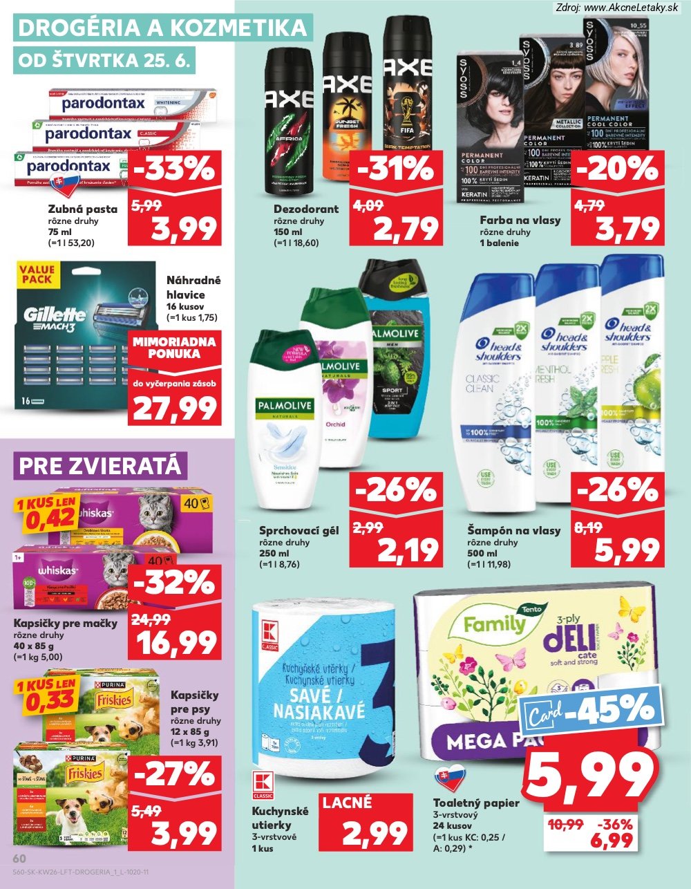 Leták Kaufland (25. 6. - 1. 7. 2026) - strana 60 z 84