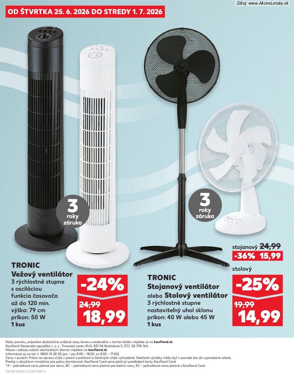 Leták Kaufland (25. 6. - 1. 7. 2026) - strana 16 z 16