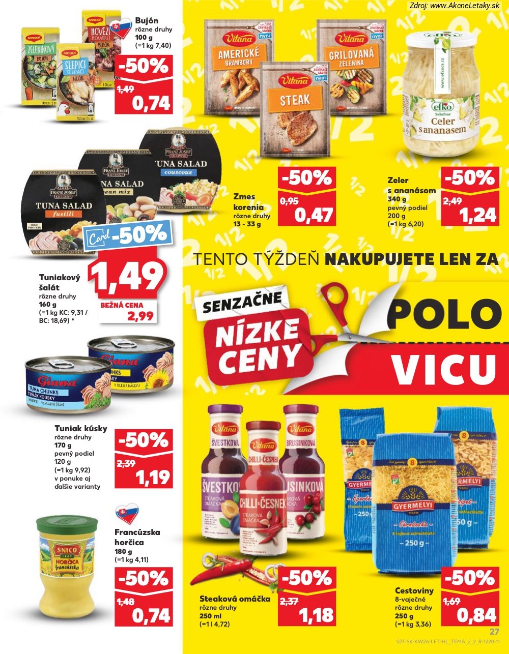 Leták Kaufland (25. 6. - 1. 7. 2026) - strana 27 z 84