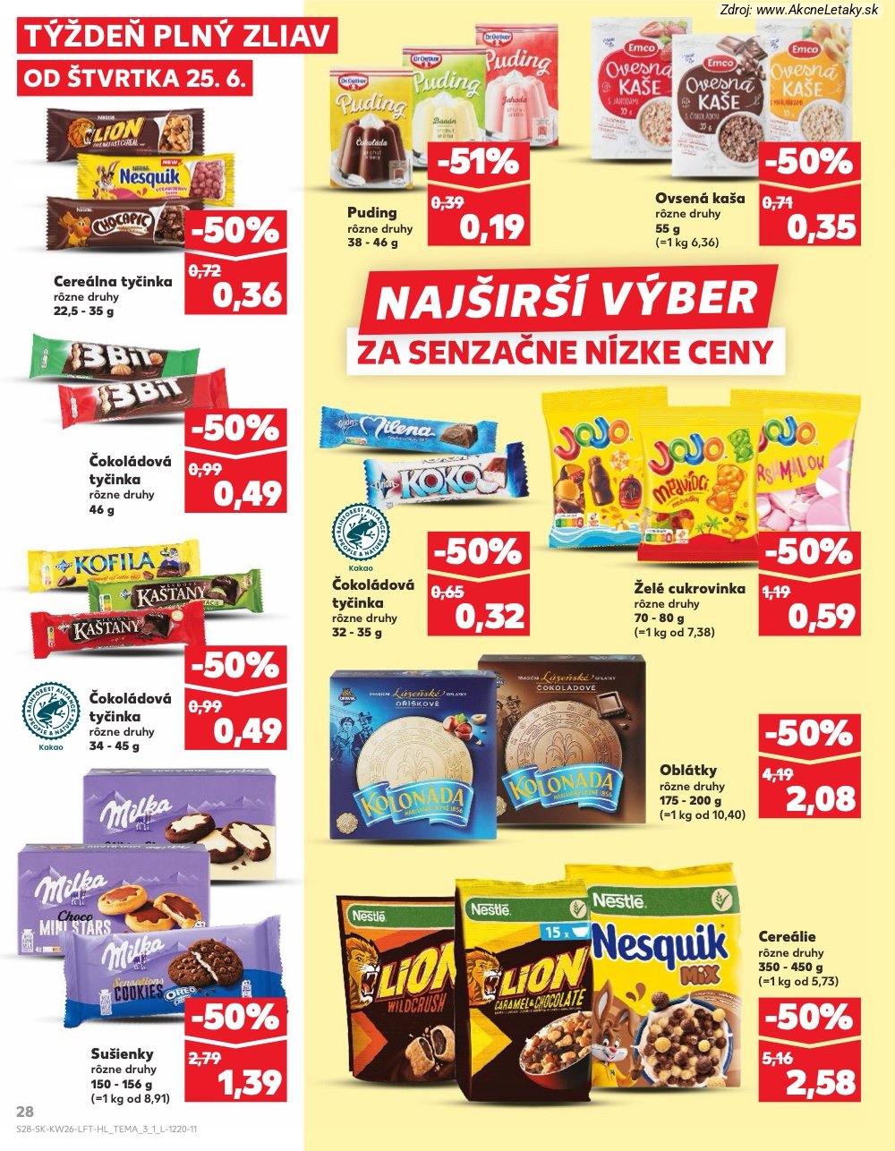 Leták Kaufland (25. 6. - 1. 7. 2026) - strana 28 z 84