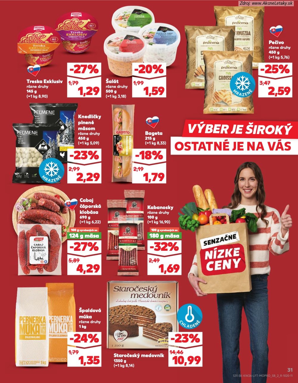 Leták Kaufland (25. 6. - 1. 7. 2026) - strana 31 z 84
