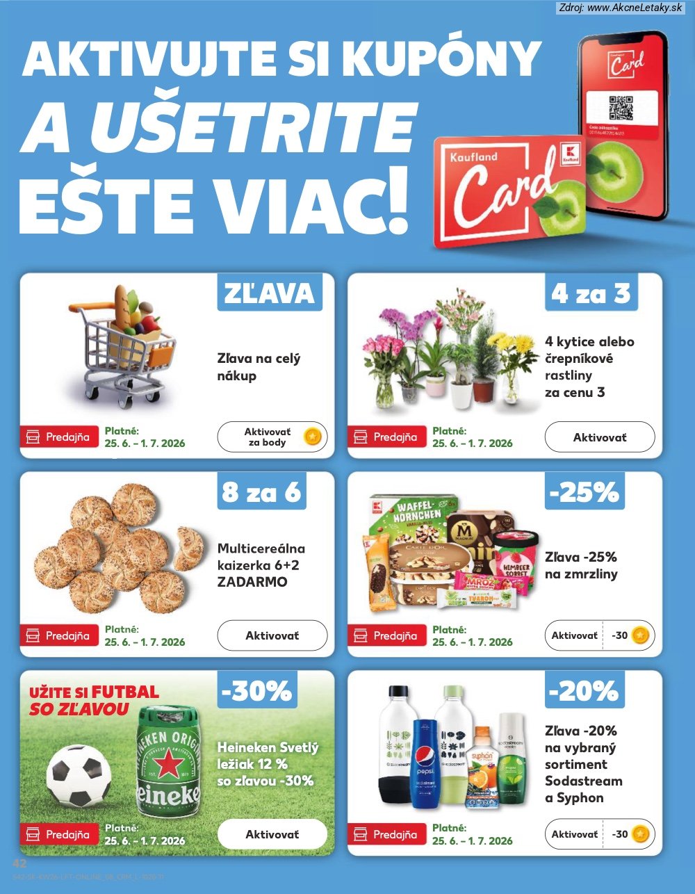 Leták Kaufland (25. 6. - 1. 7. 2026) - strana 42 z 84