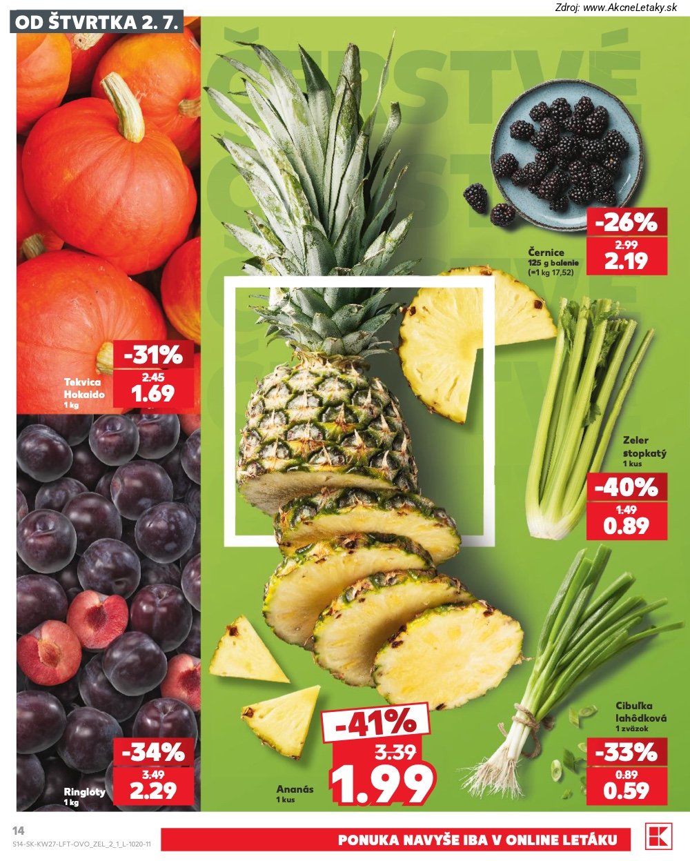 Leták Kaufland (2. 7. - 8. 7. 2026) - strana 14 z 80