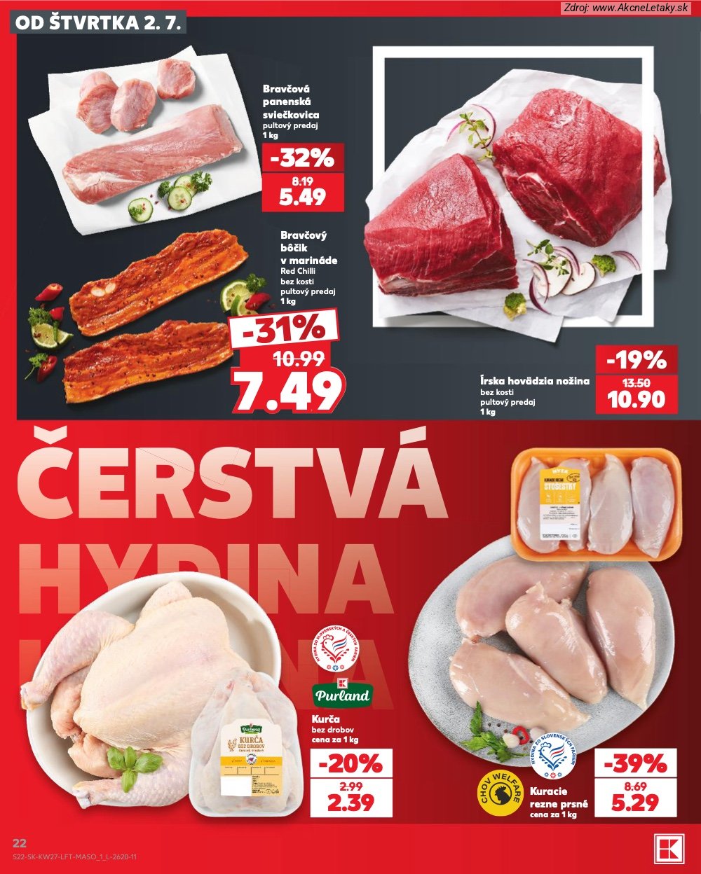 Leták Kaufland (2. 7. - 8. 7. 2026) - strana 22 z 80