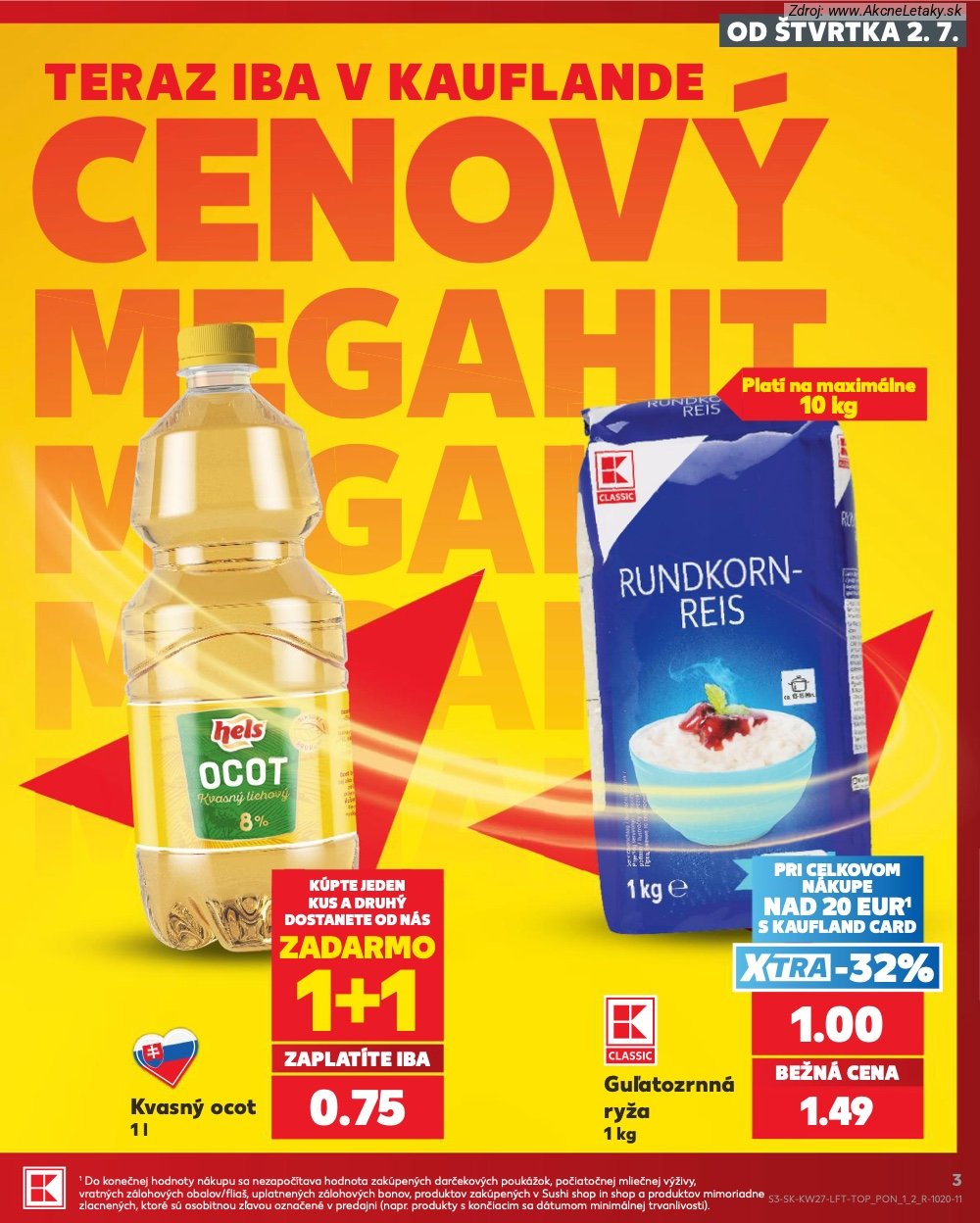 Leták Kaufland (2. 7. - 8. 7. 2026) - strana 3 z 80