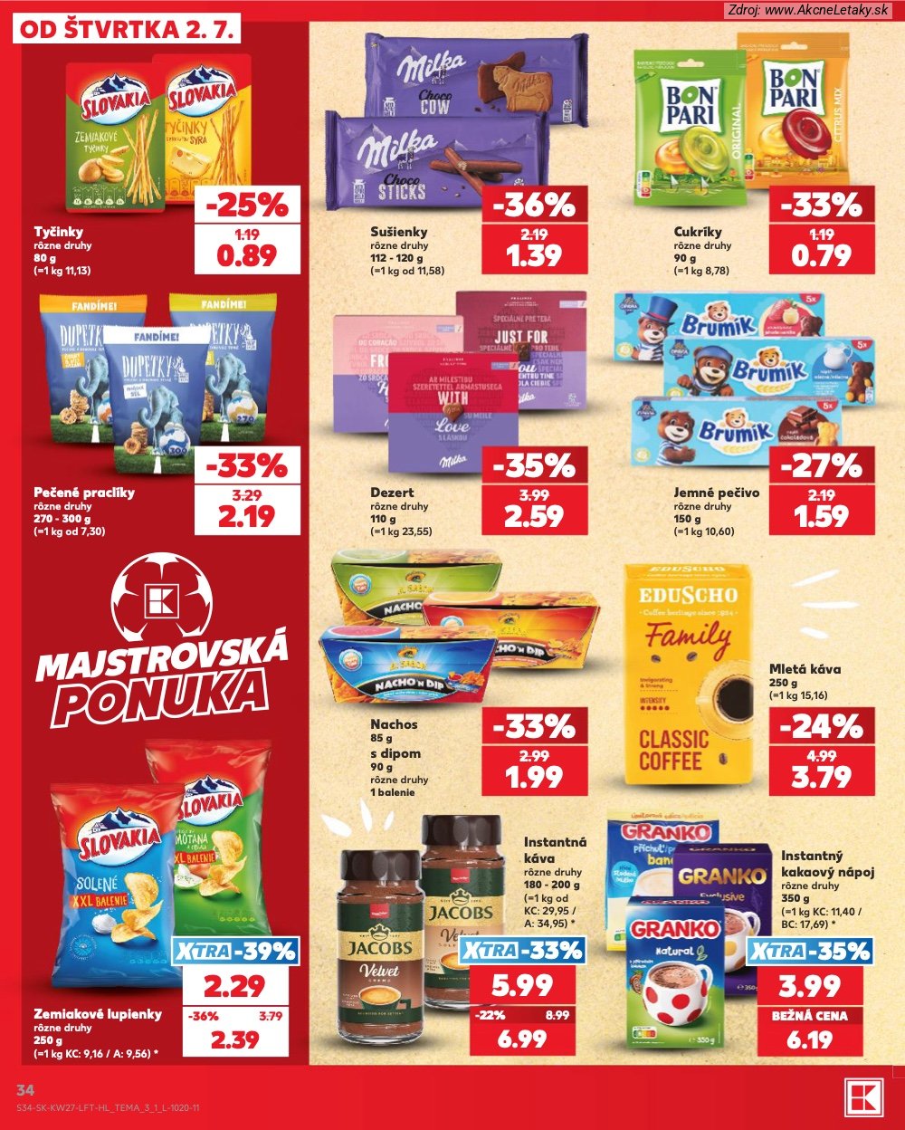 Leták Kaufland (2. 7. - 8. 7. 2026) - strana 34 z 80