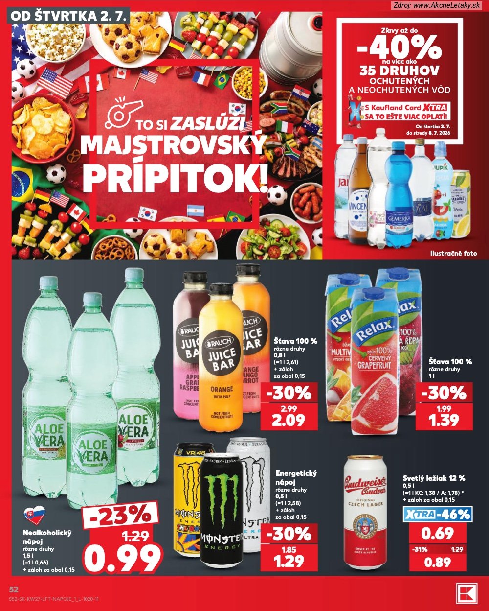 Leták Kaufland (2. 7. - 8. 7. 2026) - strana 52 z 80