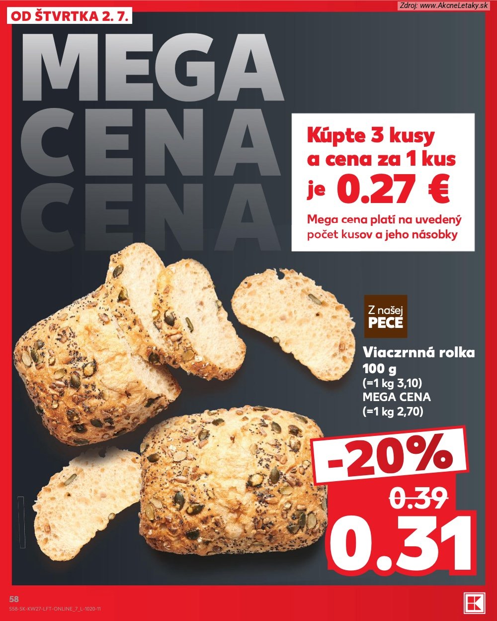 Leták Kaufland (2. 7. - 8. 7. 2026) - strana 58 z 80