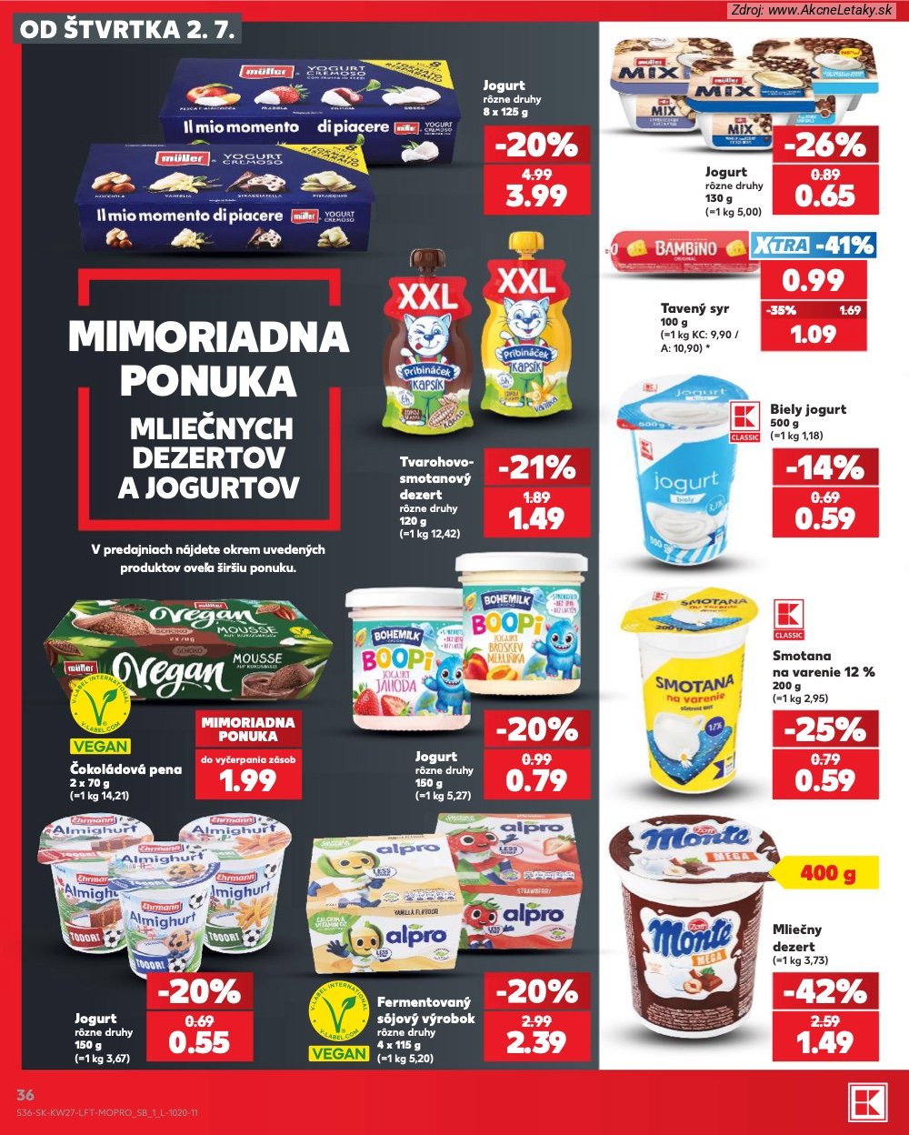 Leták Kaufland (2. 7. - 8. 7. 2026) - strana 36 z 80